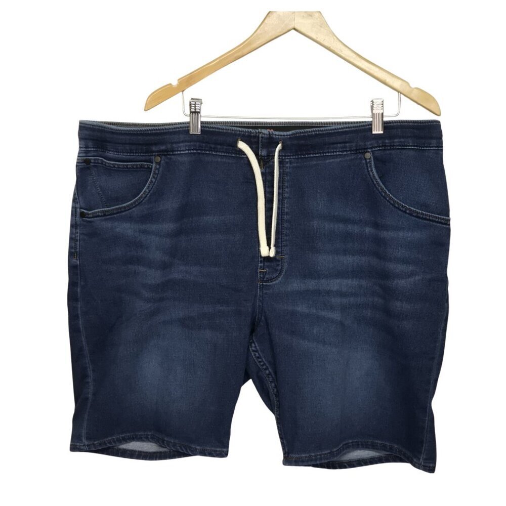 Wrangler Mens Denim Jean Shorts XL Ultra Flex Stretch Whiskered